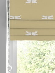 Sophie Allport Yellow Dragonfly Made To Measure Roman 100% Cotton Blind - Image 2 of 6