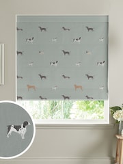 Sophie Allport Green Woof Made To Measure Roman Blind 100% Cotton Blind - Image 1 of 6