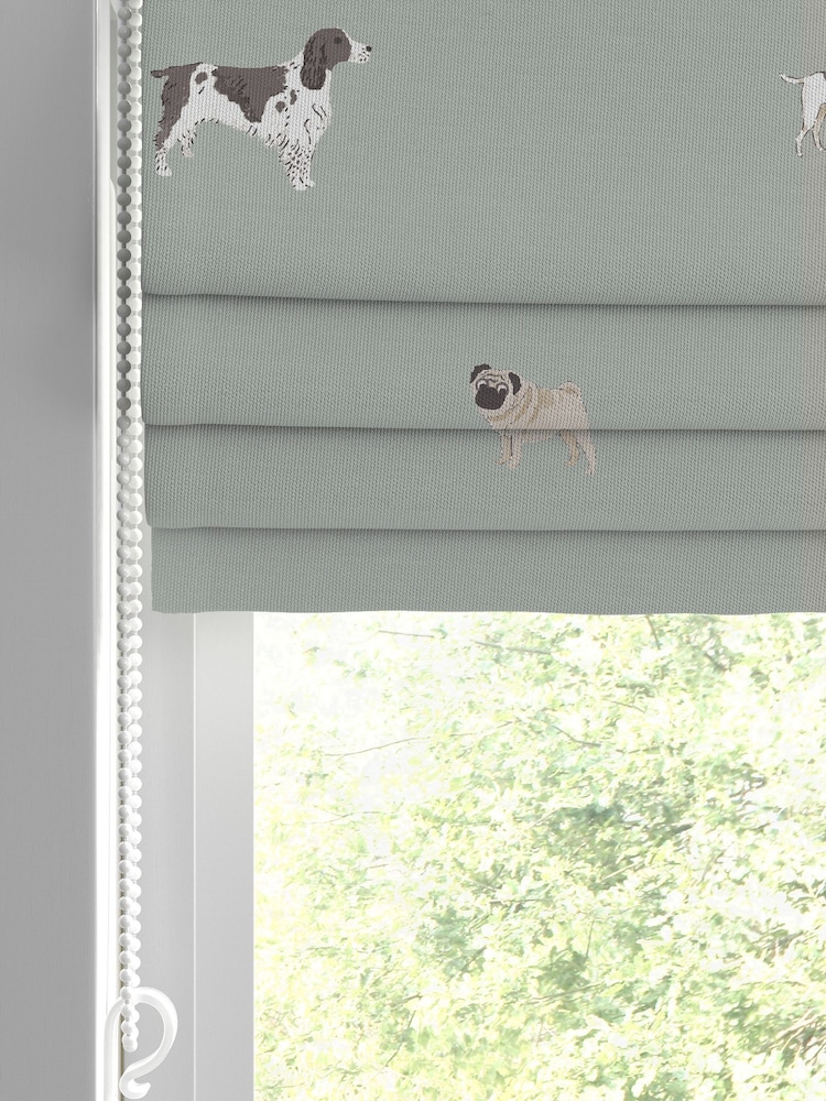 Sophie Allport Green Woof Made To Measure Roman Blind 100% Cotton Blind - Image 2 of 6