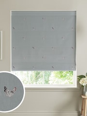 Sophie Allport Green Chicken Made To Measure Roman 100% Cotton Blind - Image 1 of 6