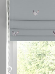 Sophie Allport Green Chicken Made To Measure Roman 100% Cotton Blind - Image 2 of 6