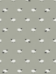 Sophie Allport Grey Sheep Made To Measure Roman 100% Cotton Blind - Image 6 of 6