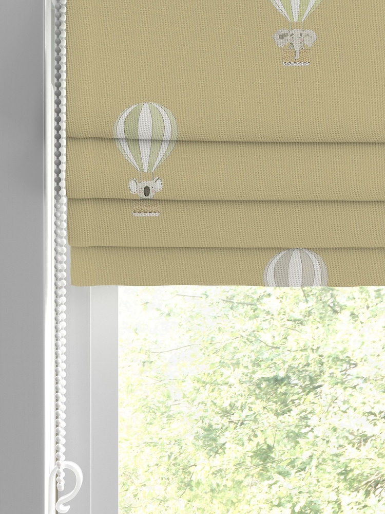 Sophie Allport Yellow Bears and Balloons Made To Measure Roman 100% Cotton Blind - Image 2 of 6