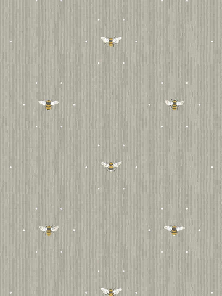 Sophie Allport Natural Bee Made To Measure Roman 100% Cotton Blind - Image 6 of 6