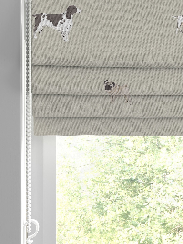 Sophie Allport Natural Woof Made To Measure Roman 100% Cotton Blind - Image 2 of 6