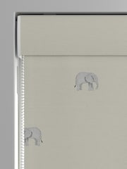 Sophie Allport Natural Elephant Made To Measure Roman 100% Cotton Blind - Image 3 of 6