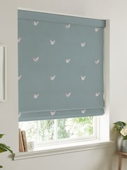 Sophie Allport Blue Chicken Made To Measure Roman 100% Cotton Blind - Image 5 of 6