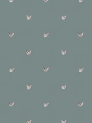 Sophie Allport Blue Chicken Made To Measure Roman 100% Cotton Blind - Image 6 of 6