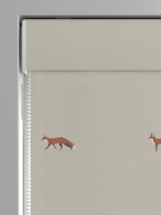 Sophie Allport Natural Foxes Made To Measure Roman 100% Cotton Blind - Image 3 of 6