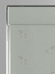Sophie Allport Grey Zebra Made To Measure Roman 100% Cotton Blind - Image 3 of 6