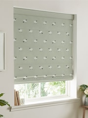 Sophie Allport Green Sheep Made To Measure Roman 100% Cotton Blind - Image 5 of 6