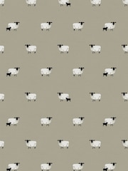 Sophie Allport Natural Sheep Made To Measure Roman 100% Cotton Blind - Image 6 of 6