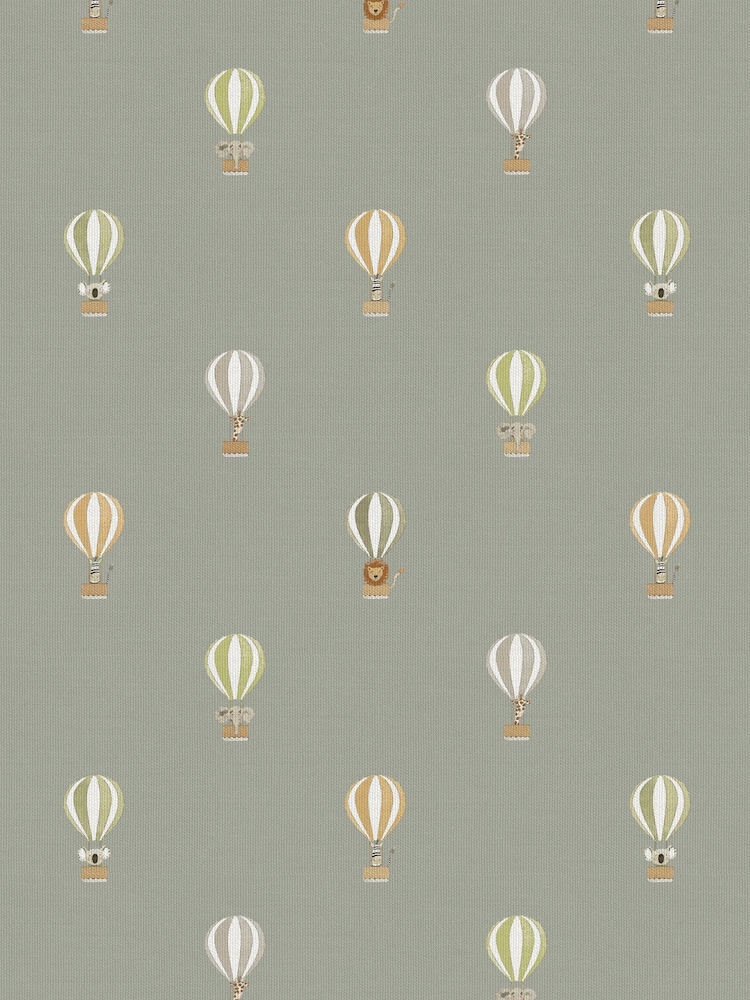 Sophie Allport Grey Kids Bears and Balloons Made To Measure Roman 100% Cotton Blind - Image 6 of 6