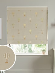 Sophie Allport Natural Kids Bears and Balloons Made To Measure Roman 100% Cotton Blind - Image 1 of 6