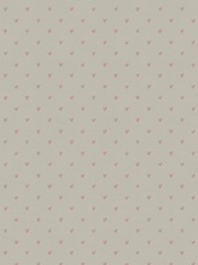 Sophie Allport Blush Pink Hearts Made To Measure Roman 100% Cotton Blind - Image 6 of 6