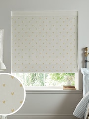 Sophie Allport Natural Hearts Made To Measure Roman 100% Cotton Blind - Image 1 of 6