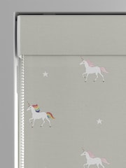 Sophie Allport Natural Kids Unicorn Made To Measure Roman 100% Cotton Blind - Image 3 of 6