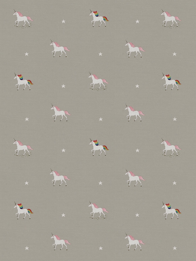 Sophie Allport Natural Kids Unicorn Made To Measure Roman 100% Cotton Blind - Image 6 of 6