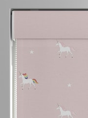 Sophie Allport Pink Kids Unicorn Made To Measure Roman 100% Cotton Blind - Image 3 of 6