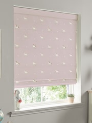 Sophie Allport Pink Kids Unicorn Made To Measure Roman 100% Cotton Blind - Image 5 of 6