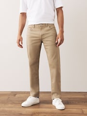 Tan Light Straight Fit Coloured Stretch Jeans - Image 1 of 4