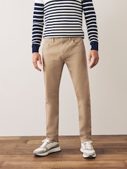 Tan Light Slim Fit Coloured Stretch Jeans - Image 1 of 6