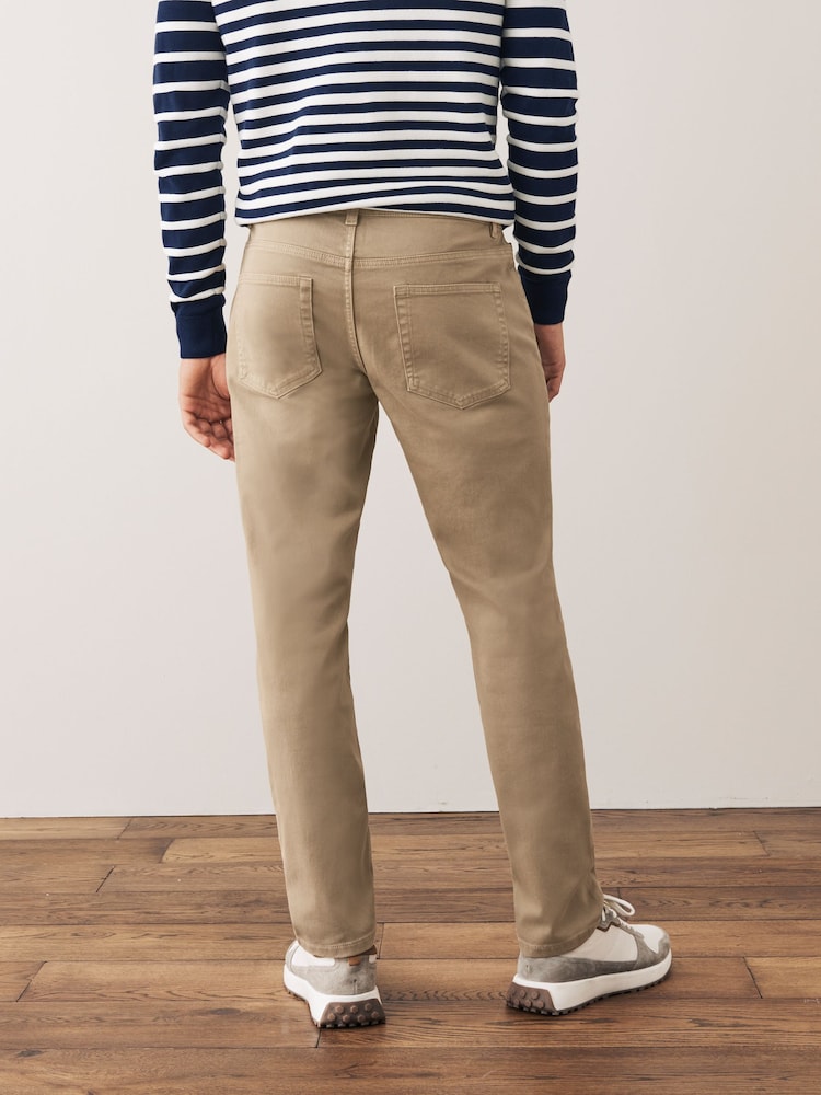 Tan Light Slim Fit Coloured Stretch Jeans - Image 3 of 6