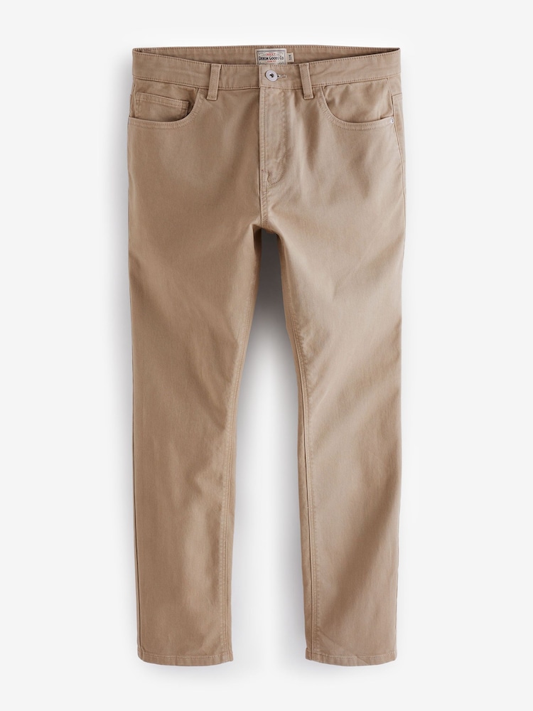 Tan Light Slim Fit Coloured Stretch Jeans - Image 5 of 6