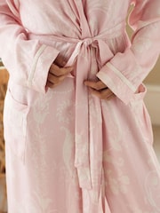 Laura Ashley Pink Dressing Gown - Image 5 of 7