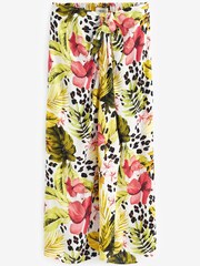 White Tropical Midi Sarong Skirt - Image 2 of 2