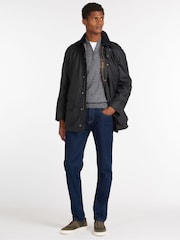 Barbour® Blue Bristol Wax Jacket - Image 4 of 7