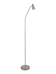 Searchlight Satin Silver Professor Floor Lamp With Flexi Head - Image 2 of 3