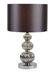Searchlight Harlow Chrome & Smoke Glass Table Lamp - Image 2 of 3