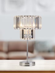 Searchlight Tara Chrome Table Lamp - Image 1 of 3