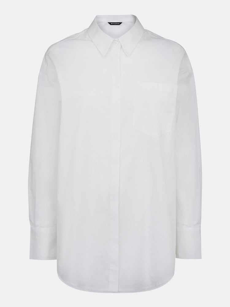 Whistles White Oversized Shirt - Image 4 of 4