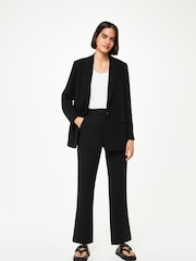 Whistles Black Boyfriend Crepe Blazer - Image 1 of 2