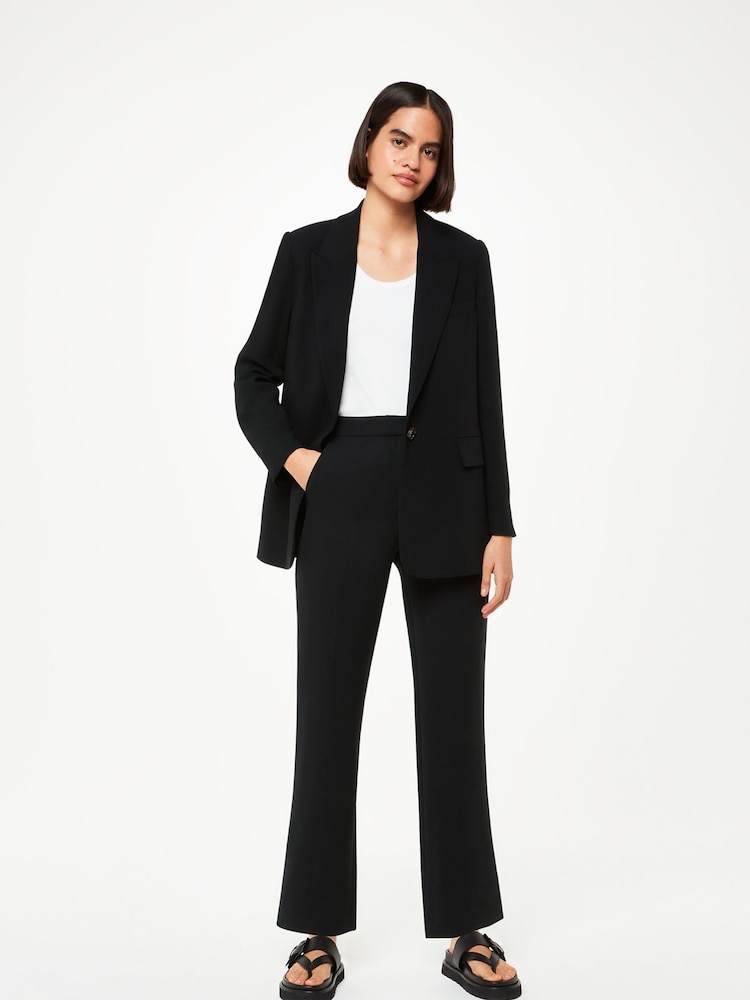 Whistles Black Boyfriend Crepe Blazer - Image 1 of 2