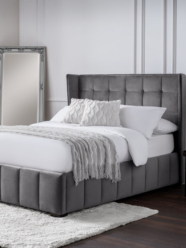 Julian Bowen Grey Gatsby Bed - Image 2 of 5