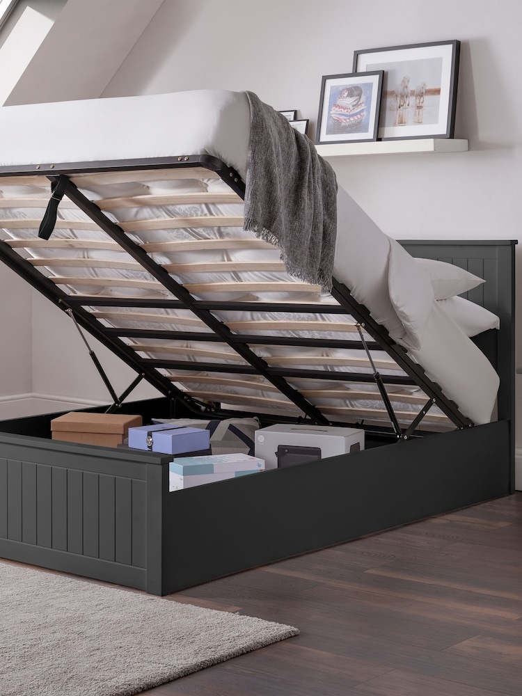 Julian Bowen Anthracite Maine Ottoman Storage Bed Bed - Image 2 of 6