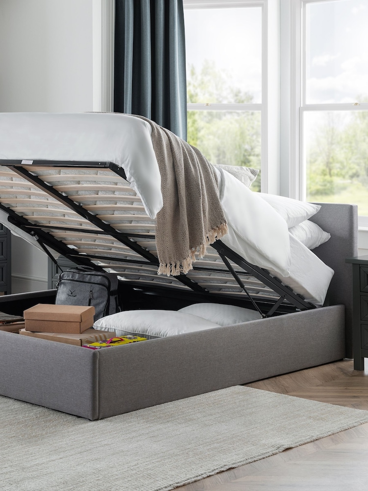 Julian Bowen Grey Rialto LiftUp Storage Bed - Image 2 of 6