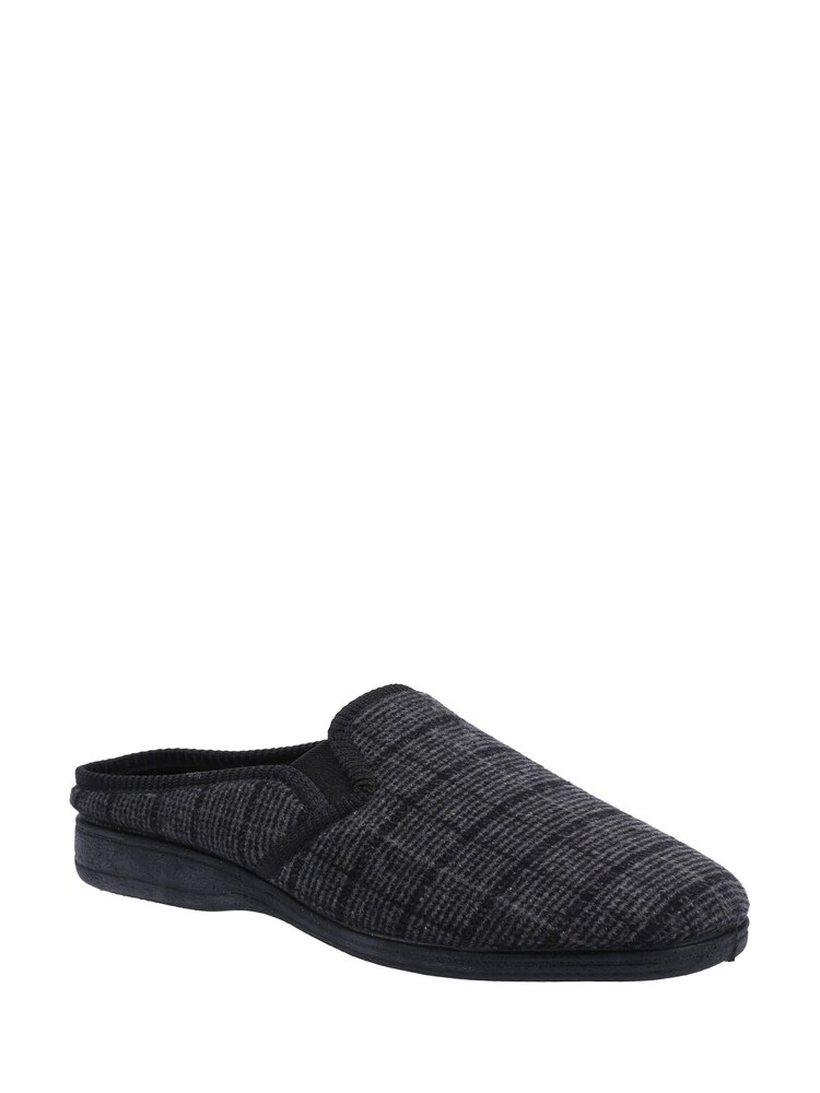 Fleet & Foster Neal Mule Grey Slippers - Image 2 of 4