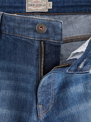 Light Blue Skinny Fit Ripped Stretch Jeans - Image 3 of 4
