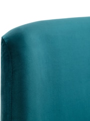 Julian Bowen Blue Frida Curved Velvet Bed - Image 5 of 6