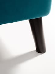 Julian Bowen Blue Frida Curved Velvet Bed - Image 6 of 6