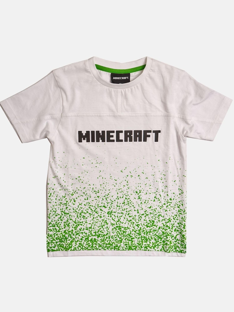 Angel & Rocket White Minecraft Dipdye T-Shirt - Image 2 of 4