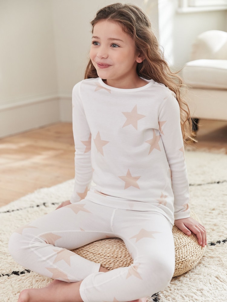 Pink/Weiß, Stern - Kind To Skin Pyjama 2er-Pack (12 M.-12 J.) - Bild 1 von 18
