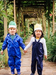 Muddy Puddles Navy Blue Originals Waterproof Dungarees - Image 3 of 4