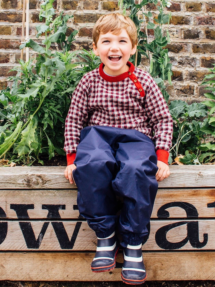 Muddy Puddles Navy Blue Originals Waterproof Over Trousers - Image 1 of 3