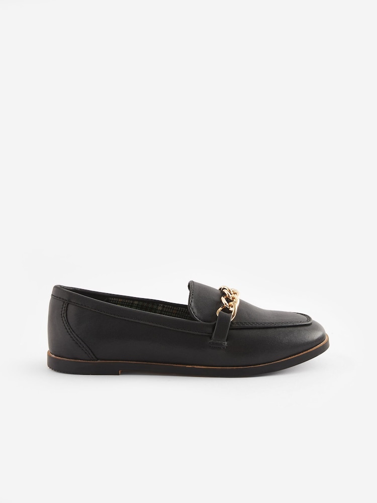Schwarz - Loafer mit Kette - Bild 2 von 5 Schwarz - Loafer mit Kette - Bild 2 von 5