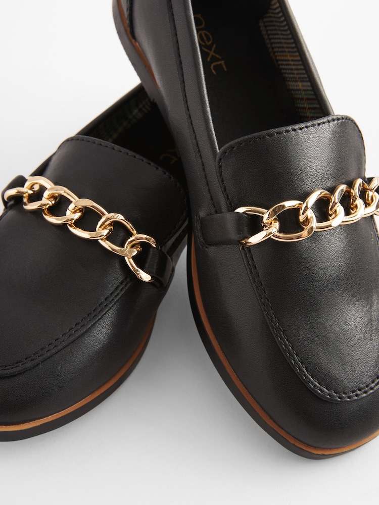 Black Chain Loafers - Image 5 of 5